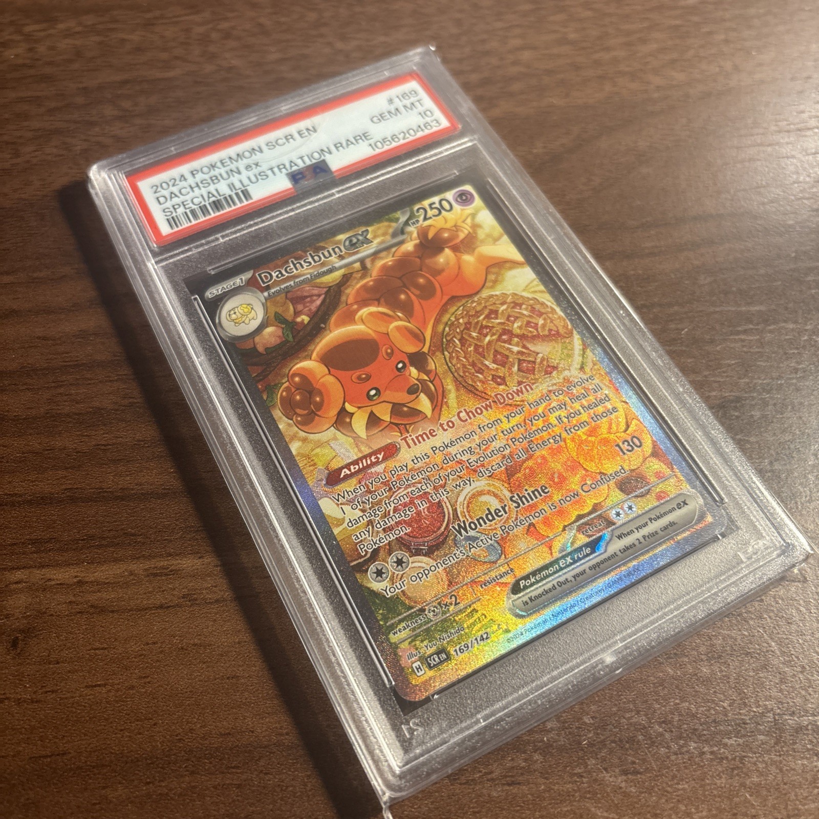 2024 Pokemon Dachsbun EX Special Illustration Rare 169/142 Stellar Crown PSA 10