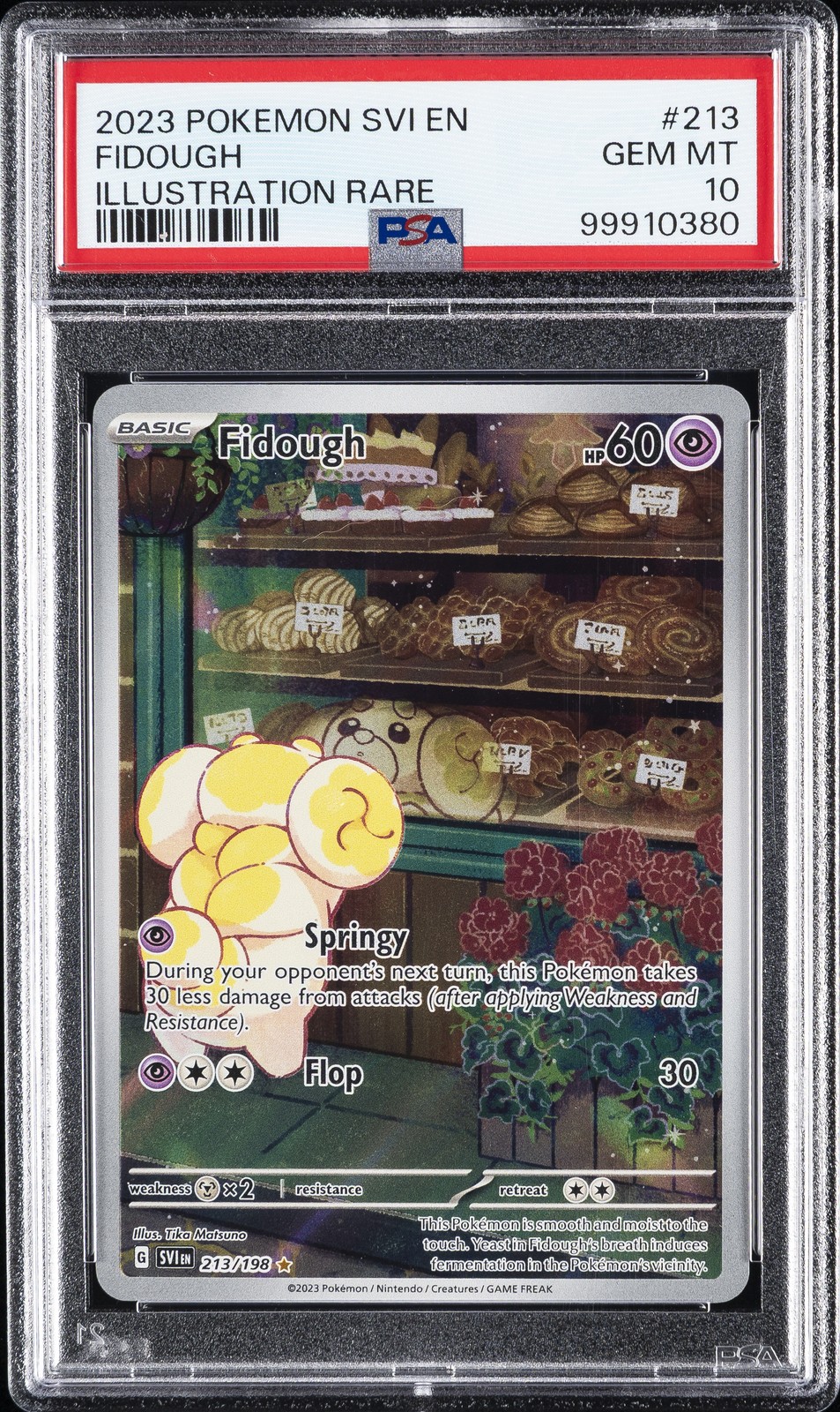 2023 POKEMON SVI EN-SCARLET & VIOLET ILLUSTRATION RARE #213 FIDOUGH PSA 10