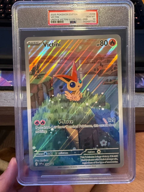 2025 Pokemon Svp Unova Victini Illustration Collection-Jumbo #208 Victini Psa 10